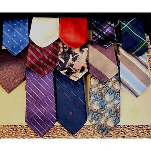 Vintage Assoeted Tie Lot 13 Total Various Brands & Colors See Pictures